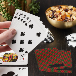 Baraja De Cartas Patrón de inclinación de Kerr Clain Tartan