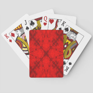 Baraja De Cartas Patrón de kaleidoscopio de estrella roja