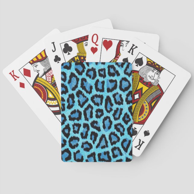 Baraja De Cartas Patrón de leopardo de moda de Bue (Reverso)