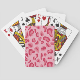 Baraja De Cartas Patrón de leopardo rosa
