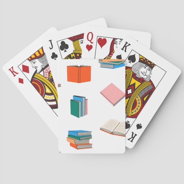 Baraja De Cartas Patrón de libro (Reverso)