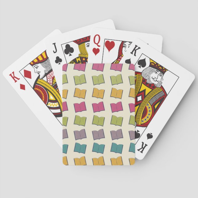 Baraja De Cartas Patrón de libro (Reverso)