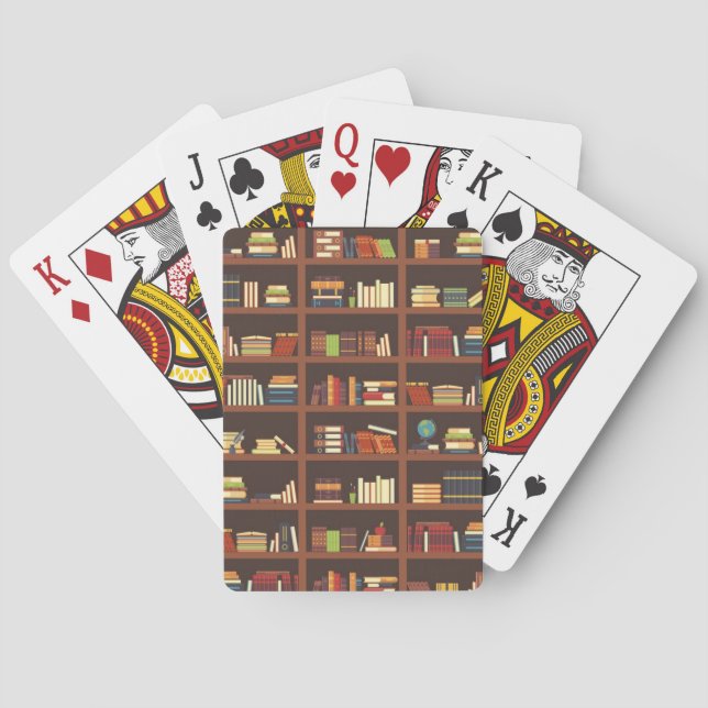 Baraja De Cartas Patrón de libro (Reverso)