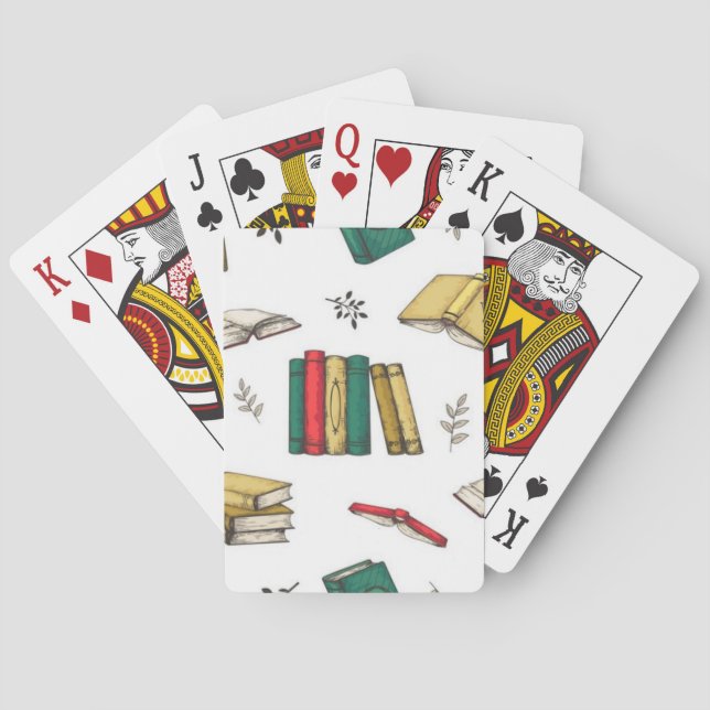 Baraja De Cartas Patrón de libro (Reverso)