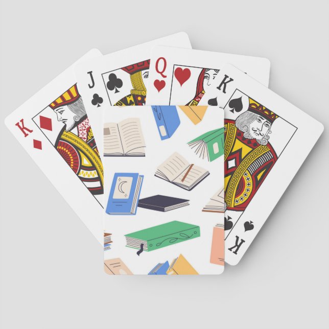 Baraja De Cartas Patrón de libro (Reverso)