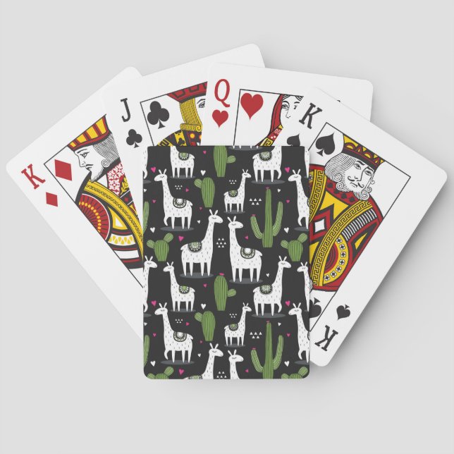 Baraja De Cartas Patrón de llamadas felices (Reverso)