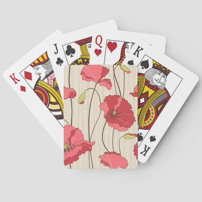 Baraja De Cartas Patrón de los Papeles retro (Reverso)