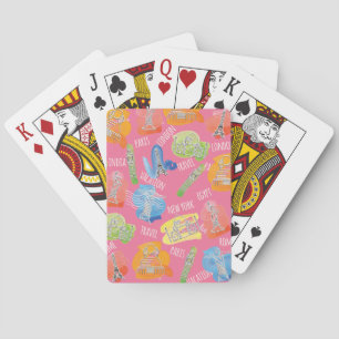 Baraja De Cartas Patrón de lugares de viaje