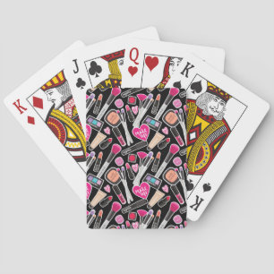 Baraja De Cartas Patrón de maquillaje neón