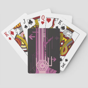 Baraja De Cartas Patrón de medio tono técnico