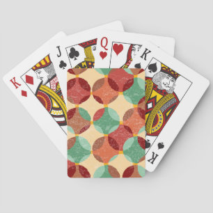 Baraja De Cartas Patrón de mosaico circular, ilustracion geométrico
