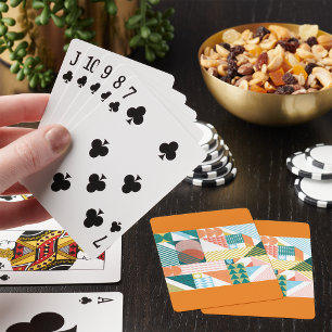 Baraja De Cartas Patrón de mundo con formas