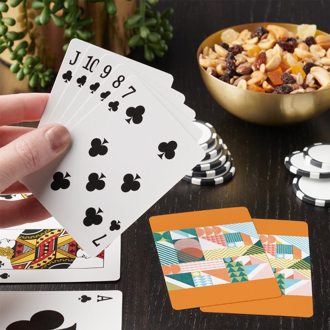 Baraja De Cartas Patrón de mundo con formas (Subido por el creador)