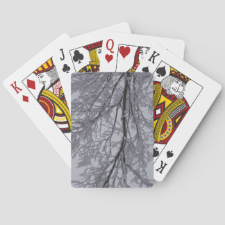 Baraja De Cartas Patrón de nieve en los árboles
