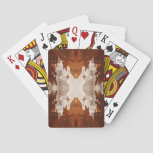Baraja De Cartas Patrón de ocultación de vaca Kaleidoscope