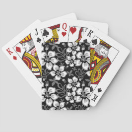 Baraja De Cartas PATRÓN DE OLAS DE JUNGla EN NEGRO