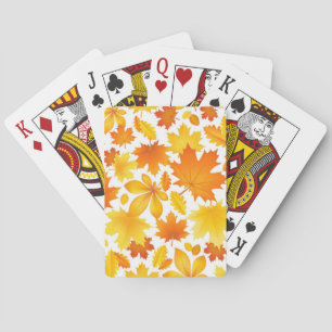 Baraja De Cartas Patrón de otoño