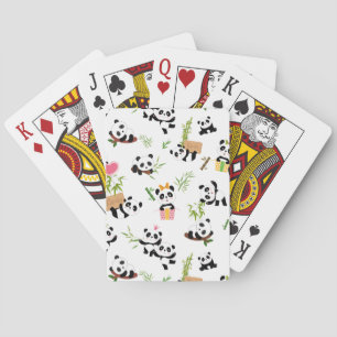 Baraja De Cartas Patrón de Panda