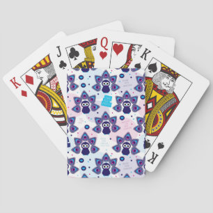 Baraja De Cartas patrón de pavo real exótico de india