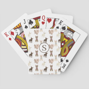 Baraja De Cartas Patrón de perro personalizado