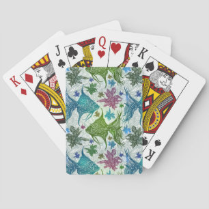 Baraja De Cartas Patrón de pescado cosechado