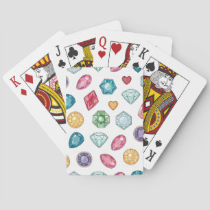 Baraja De Cartas Patrón de Piedra Preciosa Colorida (3)