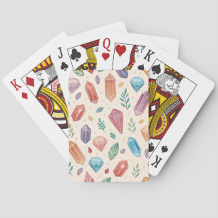 Baraja De Cartas Patrón de piedras preciosas coloridas (2)