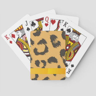 Baraja De Cartas Patrón de piel de leopardo