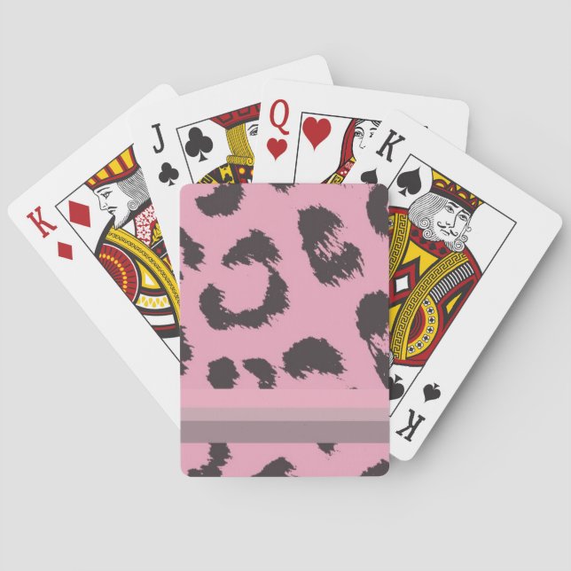 Baraja De Cartas Patrón de piel de leopardo (Reverso)