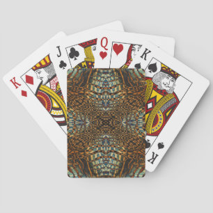 Baraja De Cartas Patrón de piel de tigre Kaleidoscope