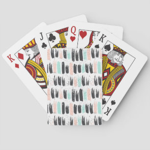 Baraja De Cartas Patrón de pinceles y trazos de tinta