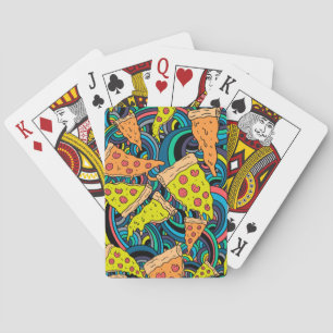 Baraja De Cartas Patrón de pizza