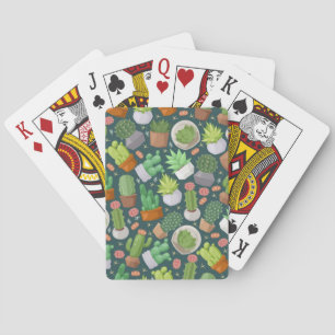 Baraja De Cartas Patrón de planta