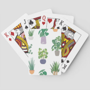 Baraja De Cartas Patrón de planta
