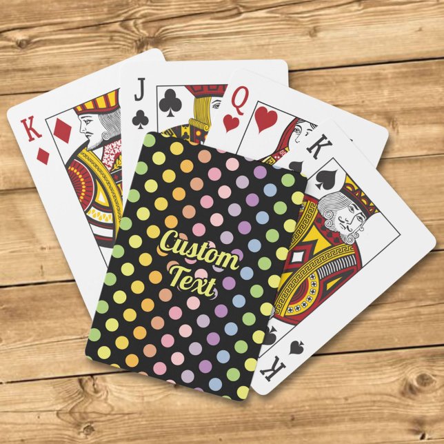Baraja De Cartas Patrón de puntos de polka arco iris (Subido por el creador)