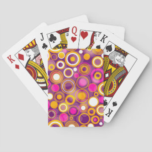 Baraja De Cartas Patrón de puntos de Polka Violeta
