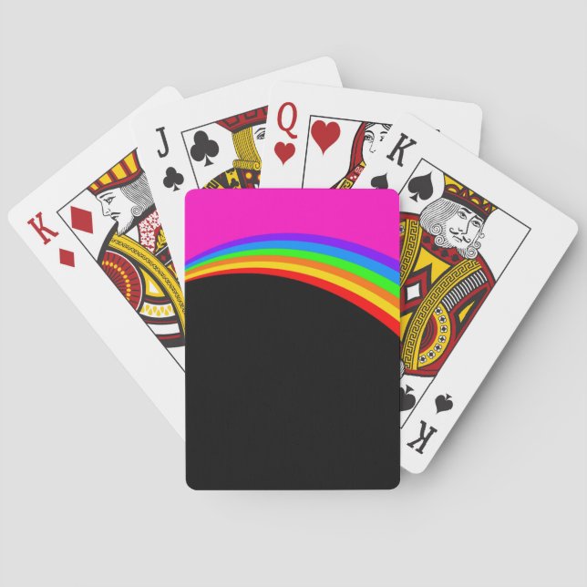 BARAJA DE CARTAS PATRÓN DE RAINBOW (Reverso)