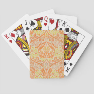 Baraja De Cartas Patrón de Rama Dorada de William Morris Arte Vinta