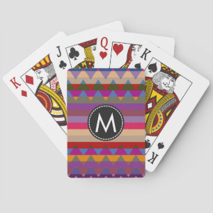 Baraja De Cartas Patrón de rayas de Chevron de moda #17