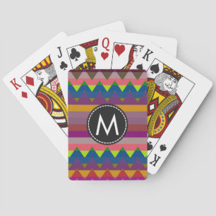 Baraja De Cartas Patrón de rayas de Chevron de moda #6