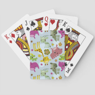 Baraja De Cartas patrón de safari animal