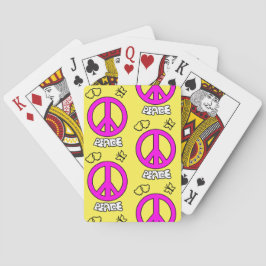 BARAJA DE CARTAS PATRÓN DE SEÑAL DE PAZ,