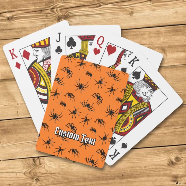 Baraja De Cartas Patrón de siluetas arañas (Subido por el creador)