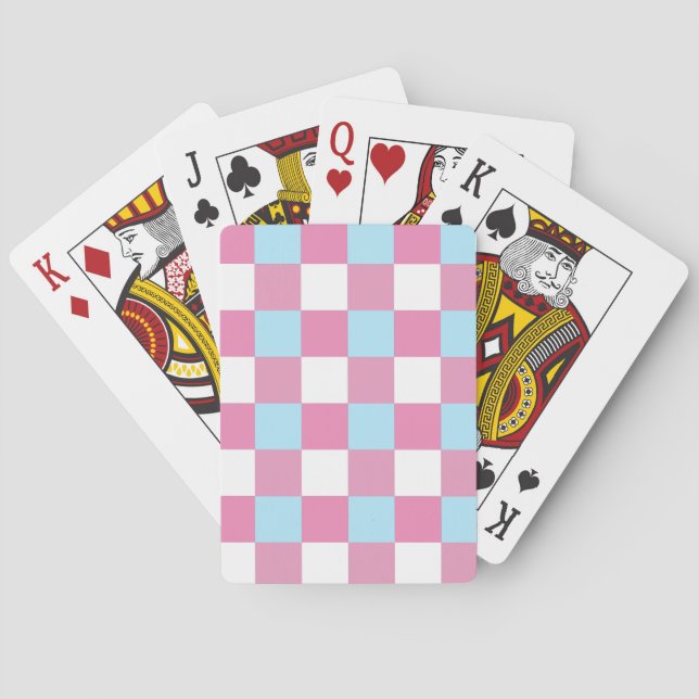 Baraja De Cartas Patrón de tablero de ajedrez (Reverso)