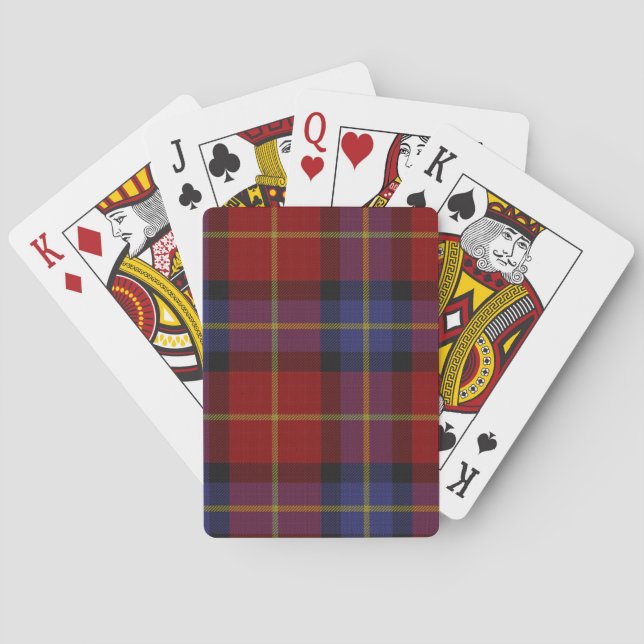 Baraja De Cartas Patrón de Tartán (Reverso)