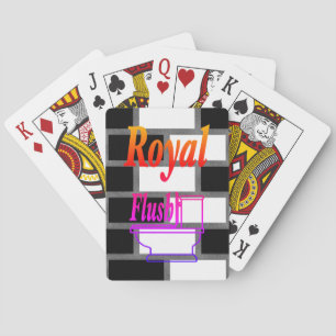 Baraja De Cartas Patrón De Tartán De Sillitoína Blanco Y Negro