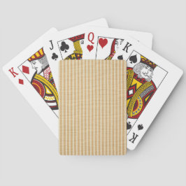 Baraja De Cartas Patrón de tela con rayas amarillas pálidas entrela