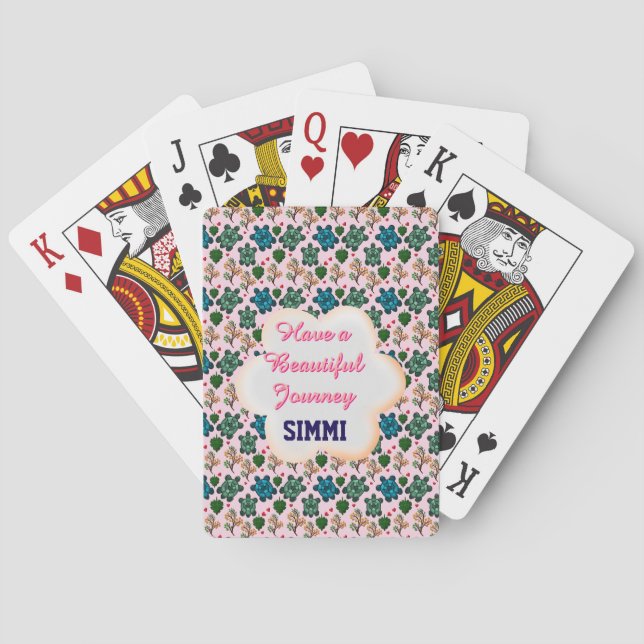 Baraja De Cartas Patrón de tortuga personalizado (Reverso)