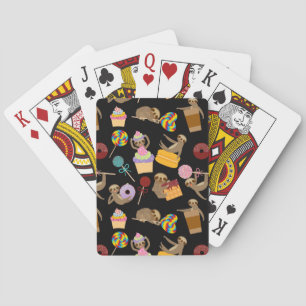 Baraja De Cartas Patrón de tratamientos dulces espumosos