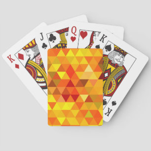 Baraja De Cartas Patrón de triángulo de bonito I + tus ideas